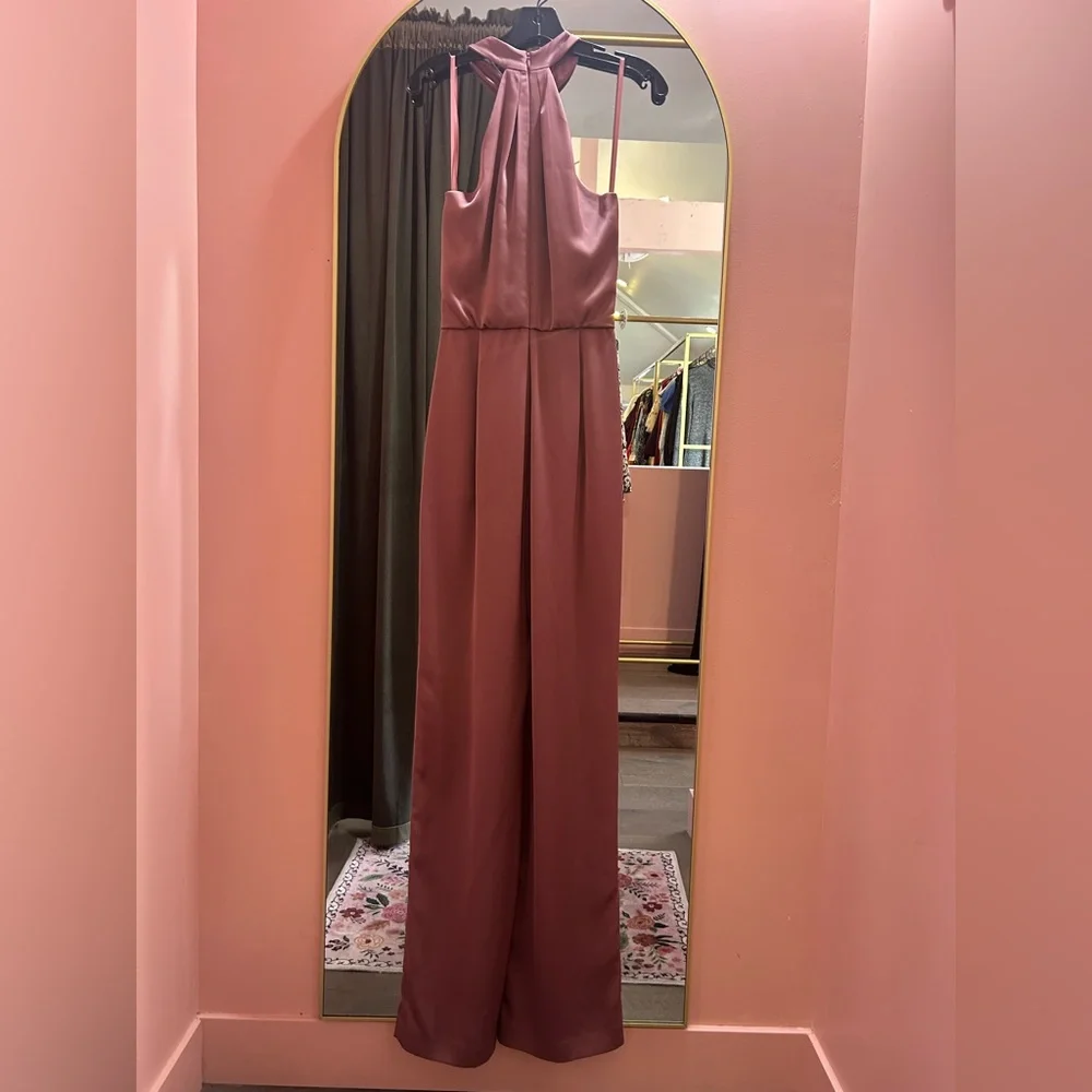 BCBGMaxAzria Dusty Rose Jumpsuit - Picture 3 of 6
